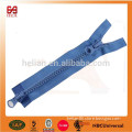 two way plastic zipper for mens jackets separating zipper with double slider